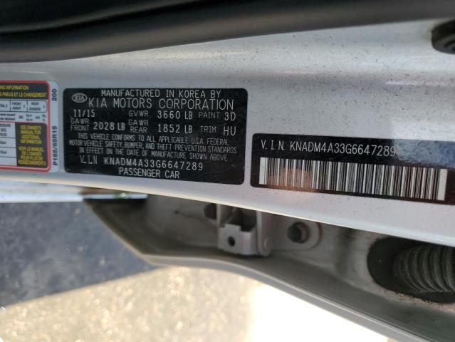 Photo 11 VIN: KNADM4A33G6647289 - KIA RIO 