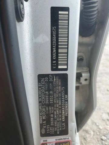 Photo 11 VIN: KNADM4A33G6649575 - KIA RIO LX 