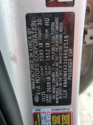 Photo 11 VIN: KNADM4A33G6662519 - KIA RIO 