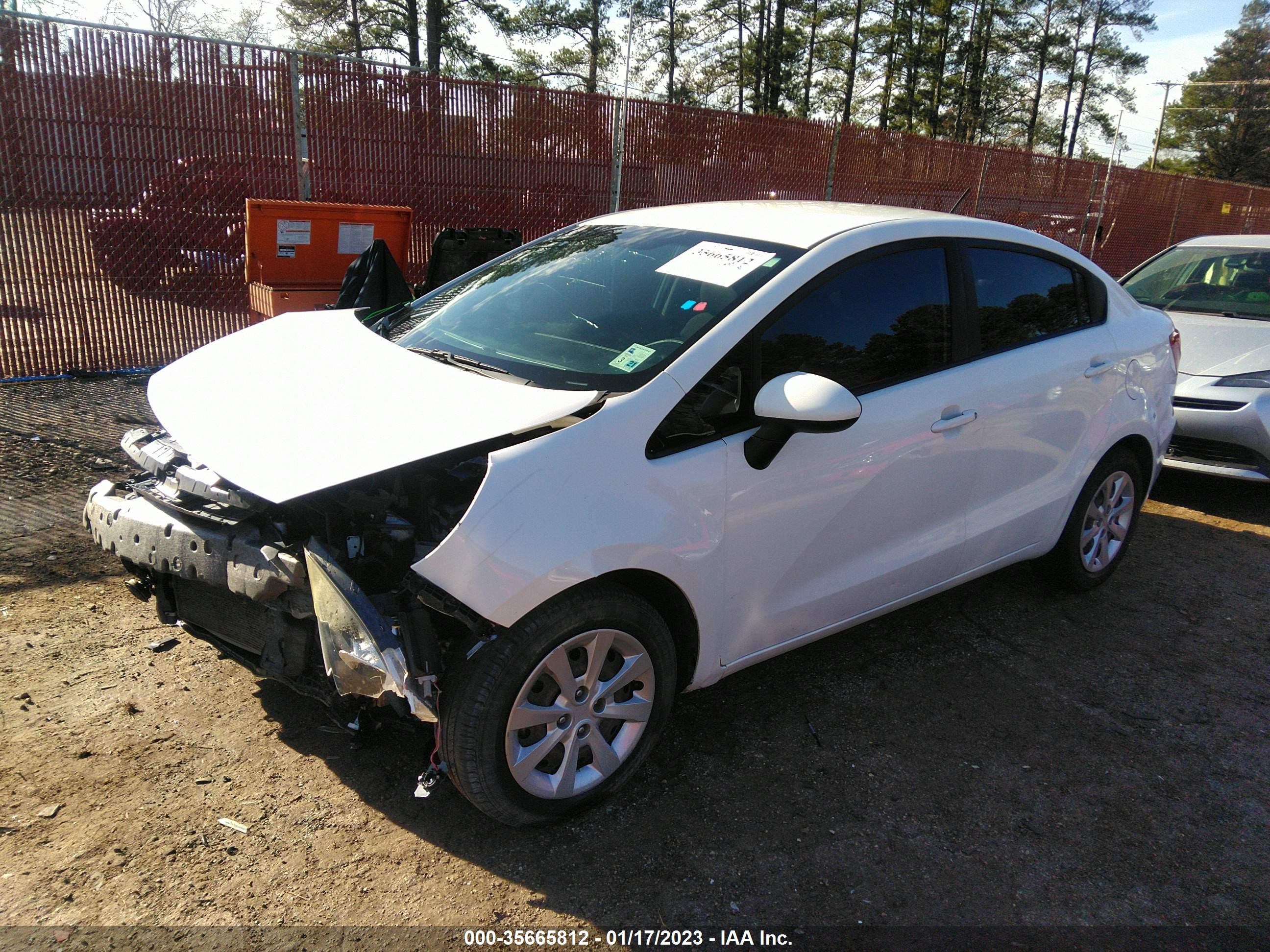 Photo 1 VIN: KNADM4A33G6664481 - KIA RIO 