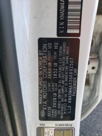 Photo 11 VIN: KNADM4A33G6692507 - KIA RIO LX 