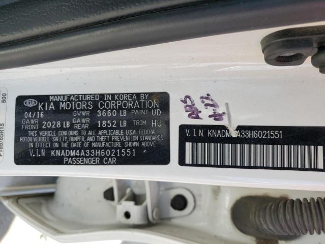 Photo 11 VIN: KNADM4A33H6021551 - KIA RIO LX 