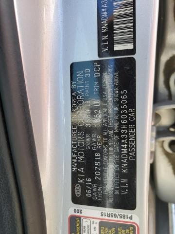 Photo 11 VIN: KNADM4A33H6036065 - KIA RIO 