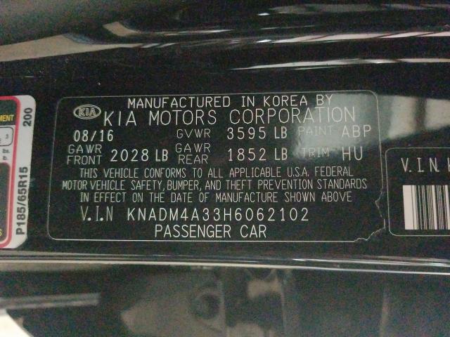 Photo 9 VIN: KNADM4A33H6062102 - KIA RIO 