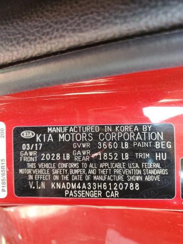 Photo 12 VIN: KNADM4A33H6120788 - KIA RIO 