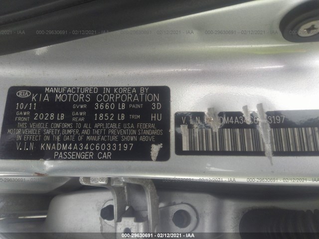 Photo 8 VIN: KNADM4A34C6033197 - KIA RIO 