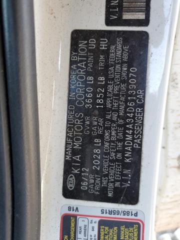 Photo 11 VIN: KNADM4A34D6139070 - KIA RIO 