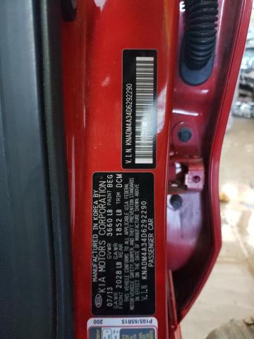 Photo 9 VIN: KNADM4A34D6292290 - KIA RIO LX 