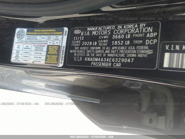 Photo 8 VIN: KNADM4A34E6329047 - KIA RIO 