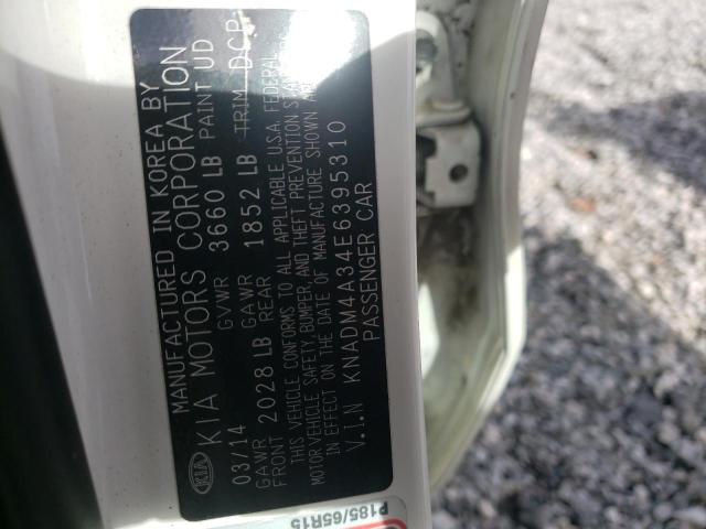 Photo 9 VIN: KNADM4A34E6395310 - KIA RIO LX 