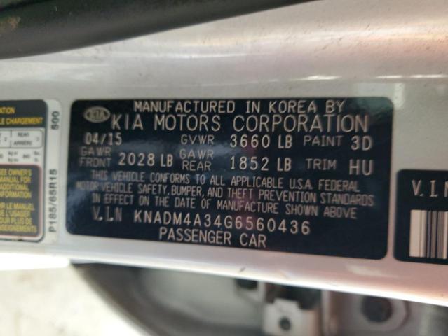 Photo 11 VIN: KNADM4A34G6560436 - KIA RIO LX 