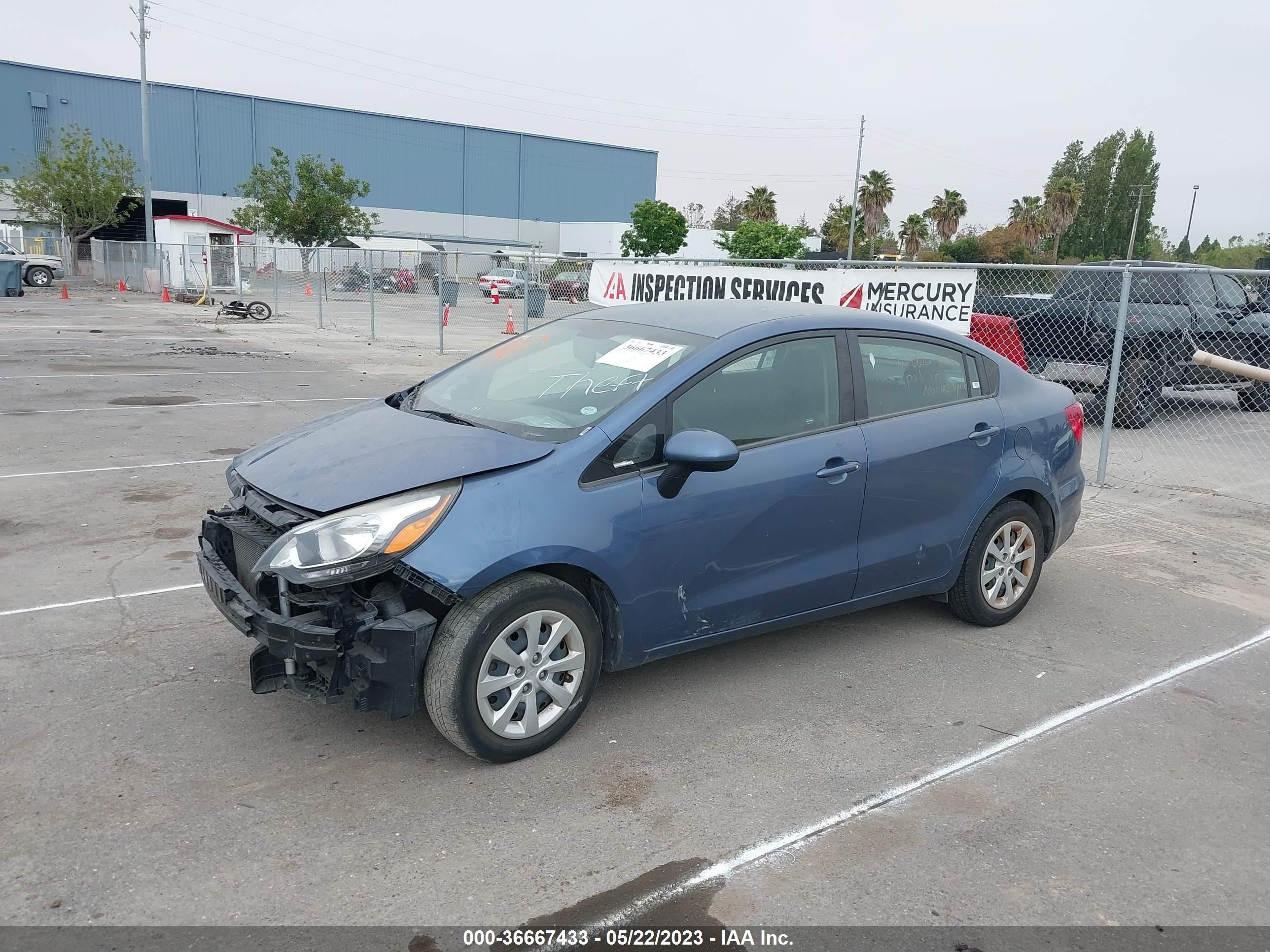 Photo 2 VIN: KNADM4A34G6564888 - KIA RIO 