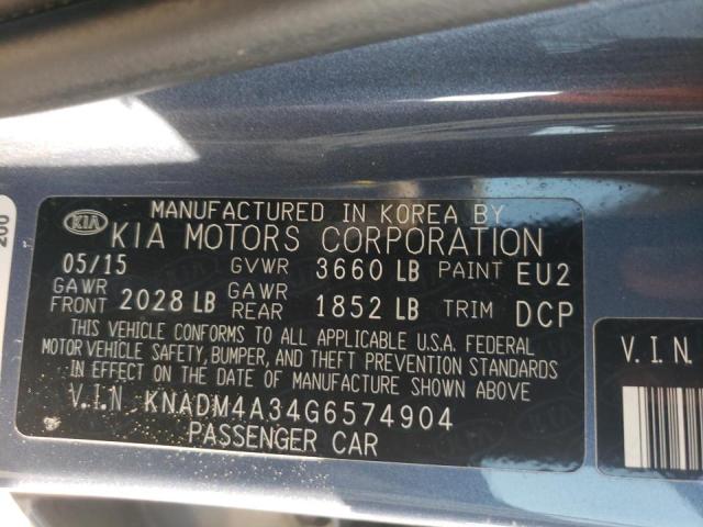 Photo 9 VIN: KNADM4A34G6574904 - KIA RIO 