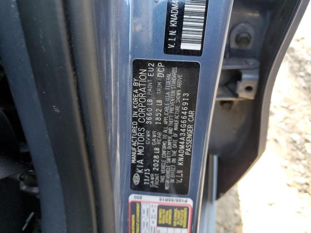 Photo 11 VIN: KNADM4A34G6646913 - KIA RIO 