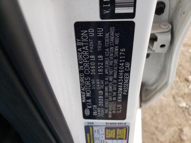 Photo 9 VIN: KNADM4A34H6041176 - KIA RIO LX 