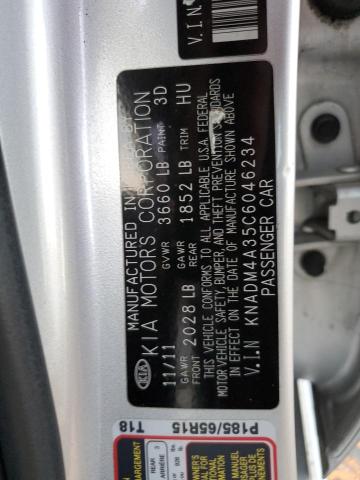 Photo 11 VIN: KNADM4A35C6046234 - KIA RIO LX 