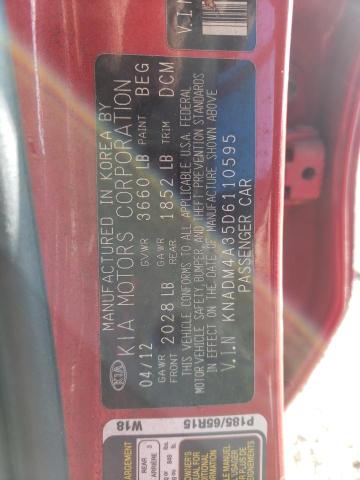 Photo 12 VIN: KNADM4A35D6110595 - KIA RIO LX 