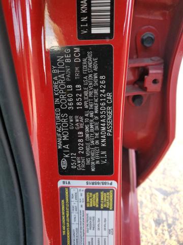 Photo 12 VIN: KNADM4A35D6124268 - KIA RIO 