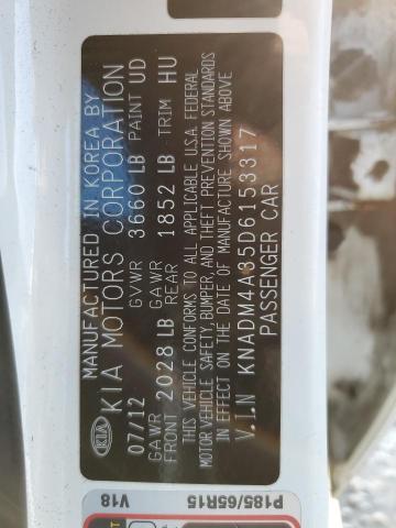 Photo 11 VIN: KNADM4A35D6153317 - KIA RIO LX 