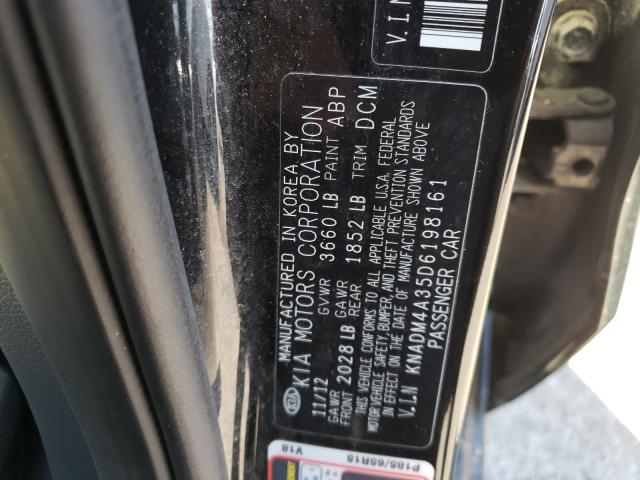 Photo 9 VIN: KNADM4A35D6198161 - KIA RIO LX 