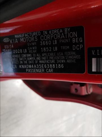 Photo 9 VIN: KNADM4A35E6388186 - KIA RIO LX 