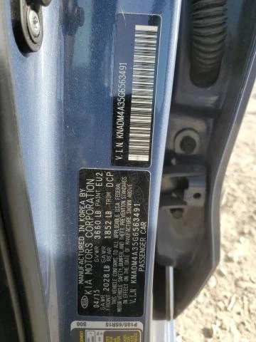 Photo 11 VIN: KNADM4A35G6563491 - KIA RIO LX 