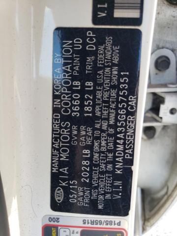 Photo 9 VIN: KNADM4A35G6575351 - KIA RIO LX 