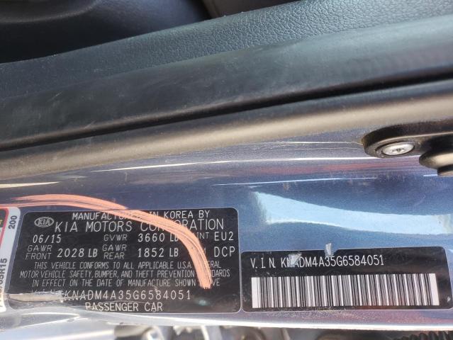 Photo 12 VIN: KNADM4A35G6584051 - KIA RIO LX 