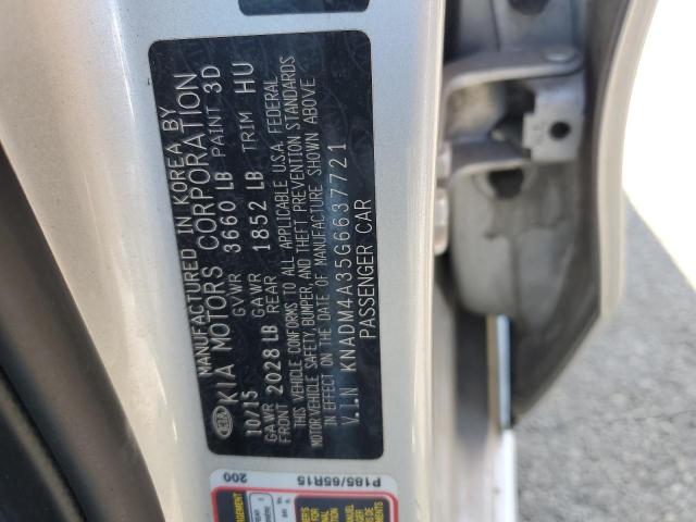 Photo 11 VIN: KNADM4A35G6637721 - KIA RIO 