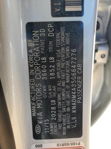 Photo 11 VIN: KNADM4A35G6647276 - KIA RIO 