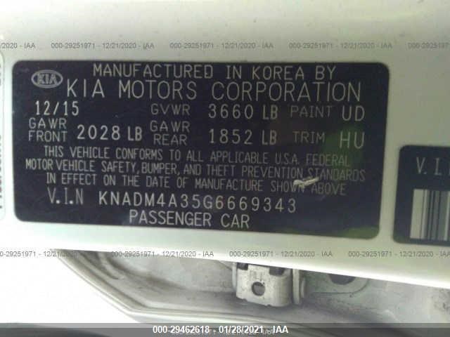 Photo 8 VIN: KNADM4A35G6669343 - KIA RIO 