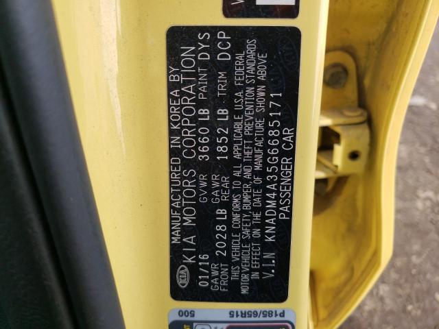 Photo 11 VIN: KNADM4A35G6685171 - KIA RIO 