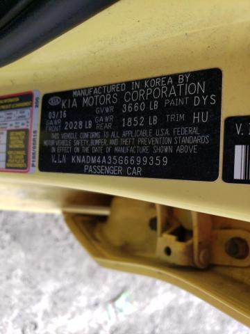 Photo 12 VIN: KNADM4A35G6699359 - KIA RIO LX 