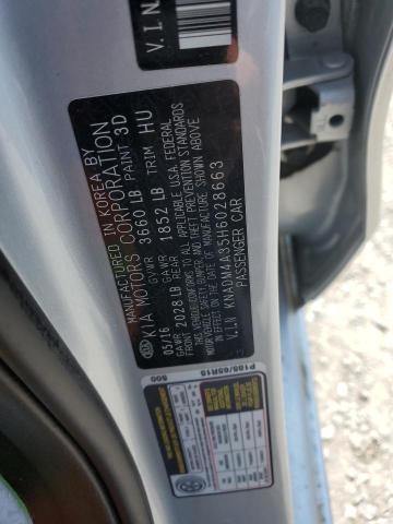 Photo 11 VIN: KNADM4A35H6028663 - KIA RIO LX 