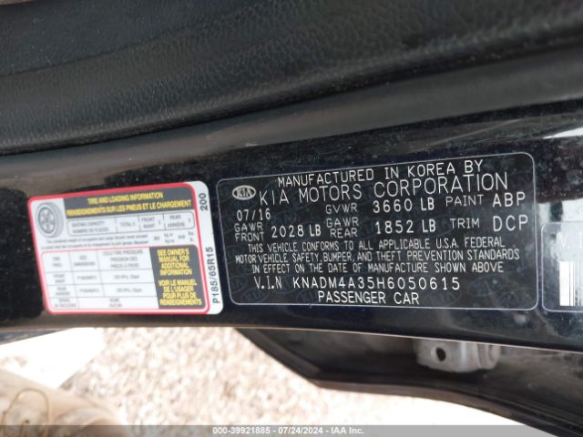 Photo 8 VIN: KNADM4A35H6050615 - KIA RIO 