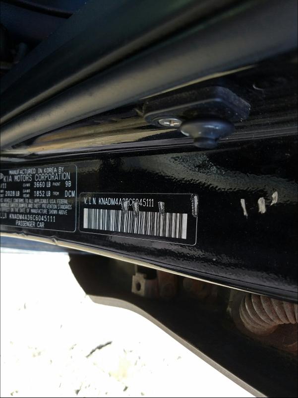 Photo 9 VIN: KNADM4A36C6045111 - KIA RIO LX 