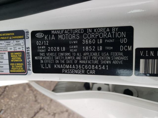 Photo 12 VIN: KNADM4A36C6084541 - KIA RIO LX 