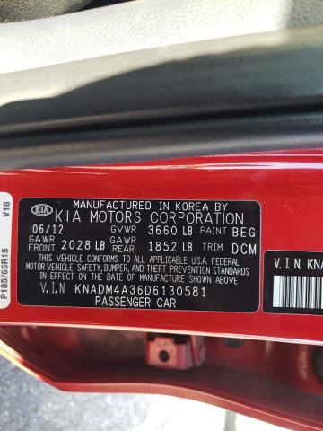 Photo 9 VIN: KNADM4A36D6130581 - KIA RIO LX 