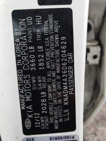 Photo 12 VIN: KNADM4A36D6204629 - KIA RIO 