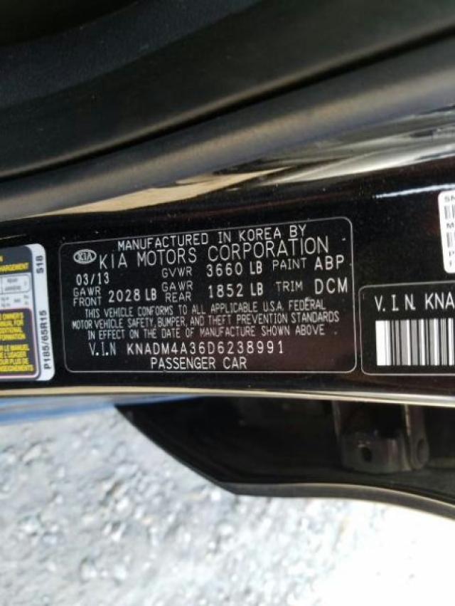 Photo 9 VIN: KNADM4A36D6238991 - KIA RIO LX 