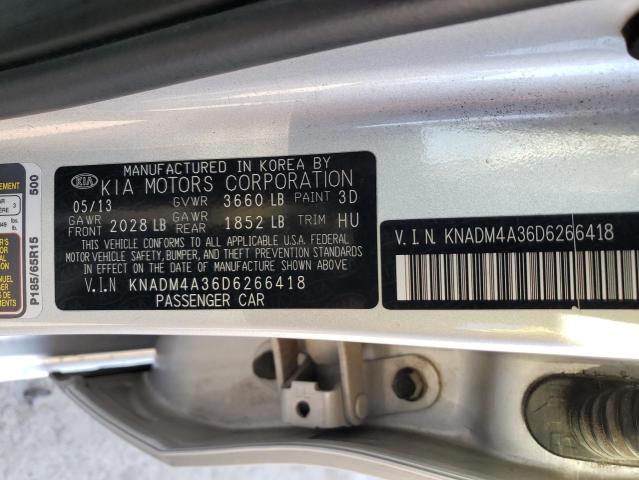 Photo 12 VIN: KNADM4A36D6266418 - KIA RIO 