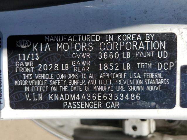 Photo 11 VIN: KNADM4A36E6333486 - KIA RIO LX 