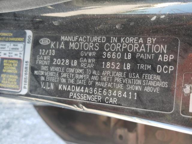 Photo 9 VIN: KNADM4A36E6348411 - KIA RIO LX 