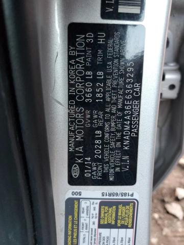 Photo 11 VIN: KNADM4A36E6363295 - KIA RIO LX 