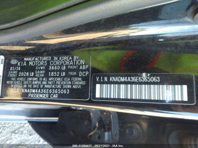 Photo 8 VIN: KNADM4A36E6365063 - KIA RIO 