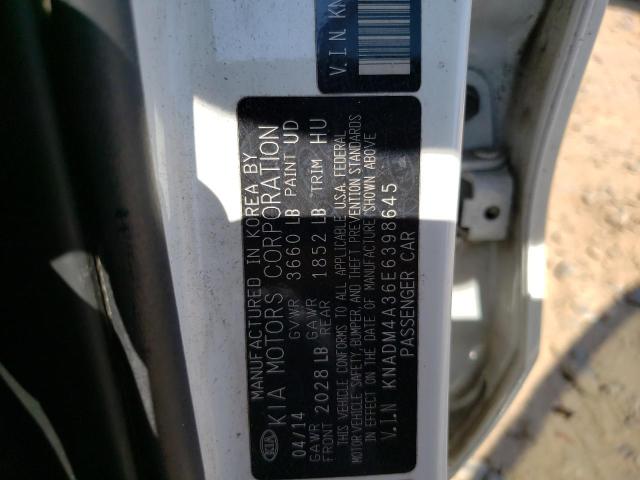 Photo 11 VIN: KNADM4A36E6398645 - KIA RIO LX 