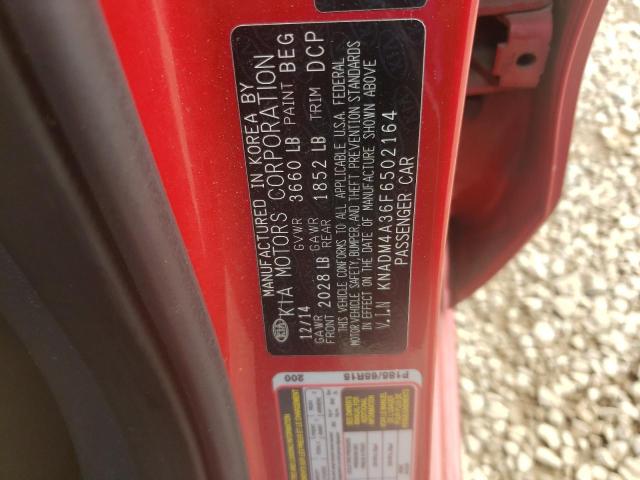 Photo 11 VIN: KNADM4A36F6502164 - KIA RIO LX 