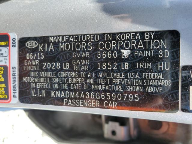 Photo 12 VIN: KNADM4A36G6590795 - KIA RIO LX 