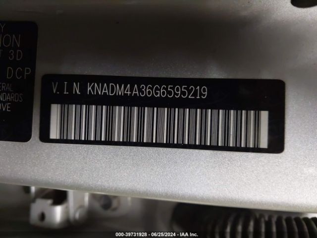 Photo 8 VIN: KNADM4A36G6595219 - KIA RIO 