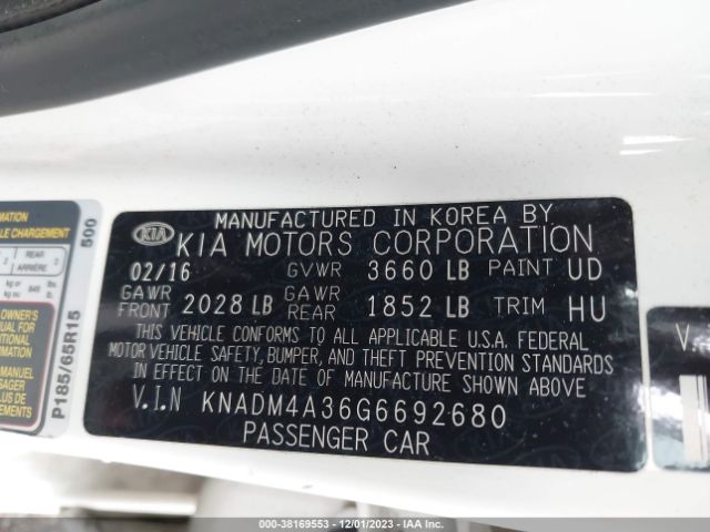 Photo 8 VIN: KNADM4A36G6692680 - KIA RIO 